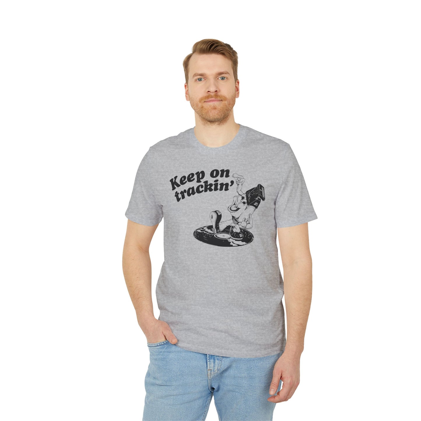 Keep On Tracking T Shirt (Premium Organic) | (ref: UK)