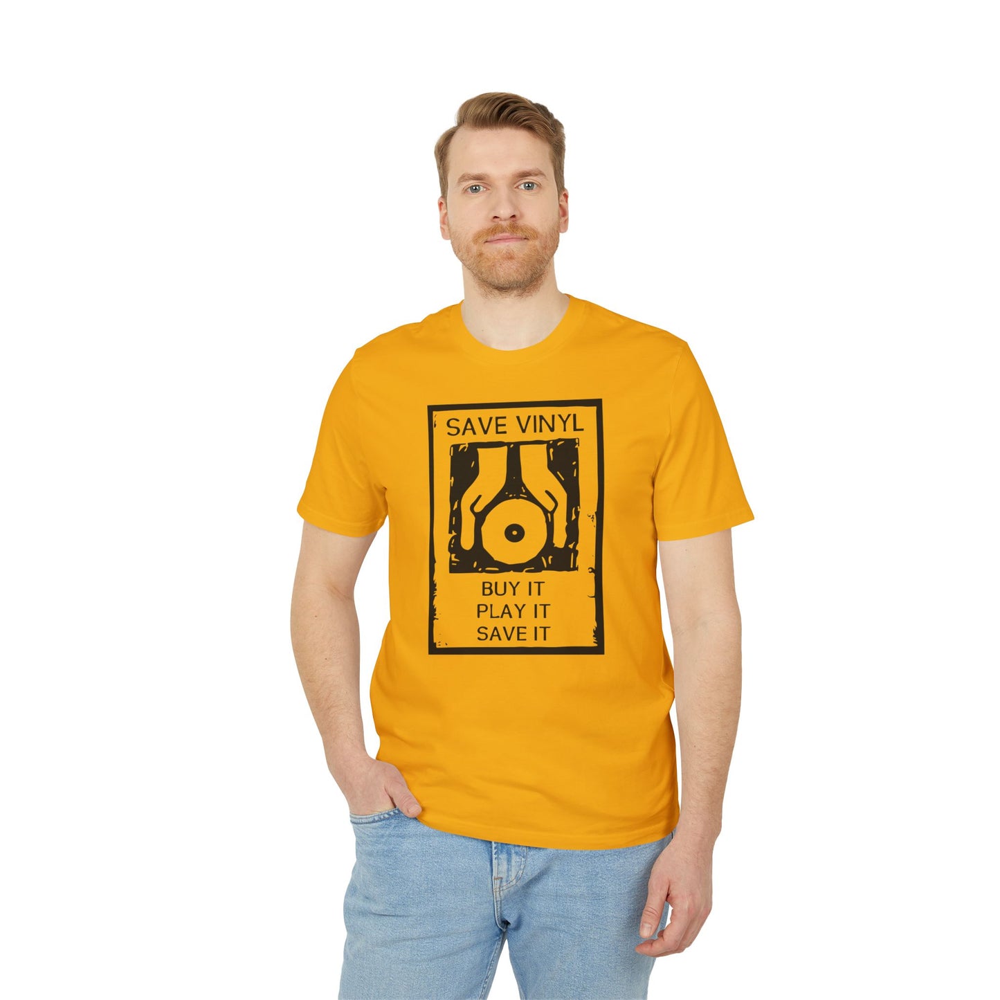 Save The Vinyl T Shirt (Premium Organic) | (ref: UK)