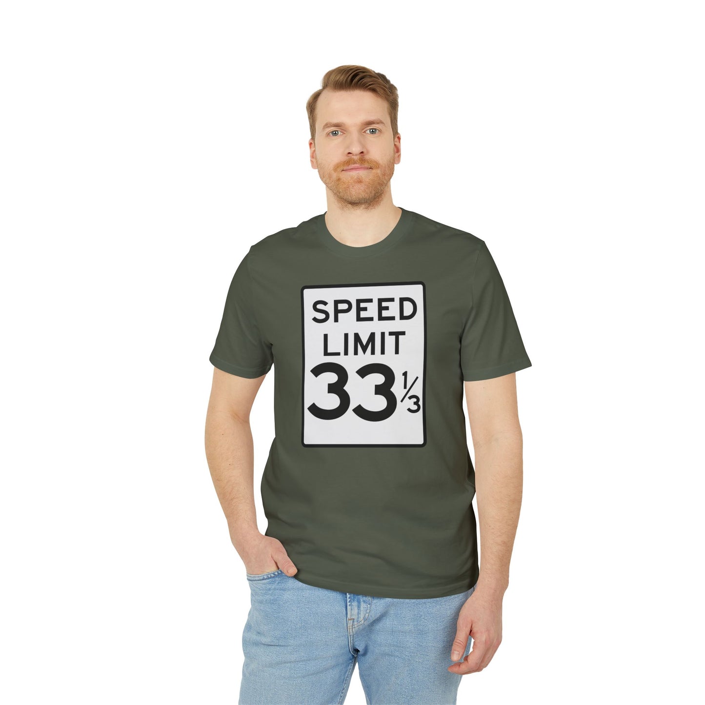 Speed Limit 33 RPM T Shirt (Premium Organic) | (ref: UK)