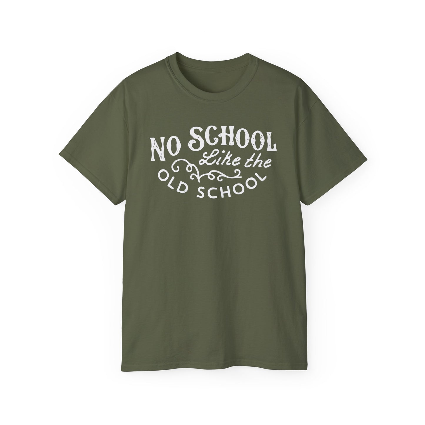 No School Like The Old School T Shirt Heavyweight | (ref: UK)