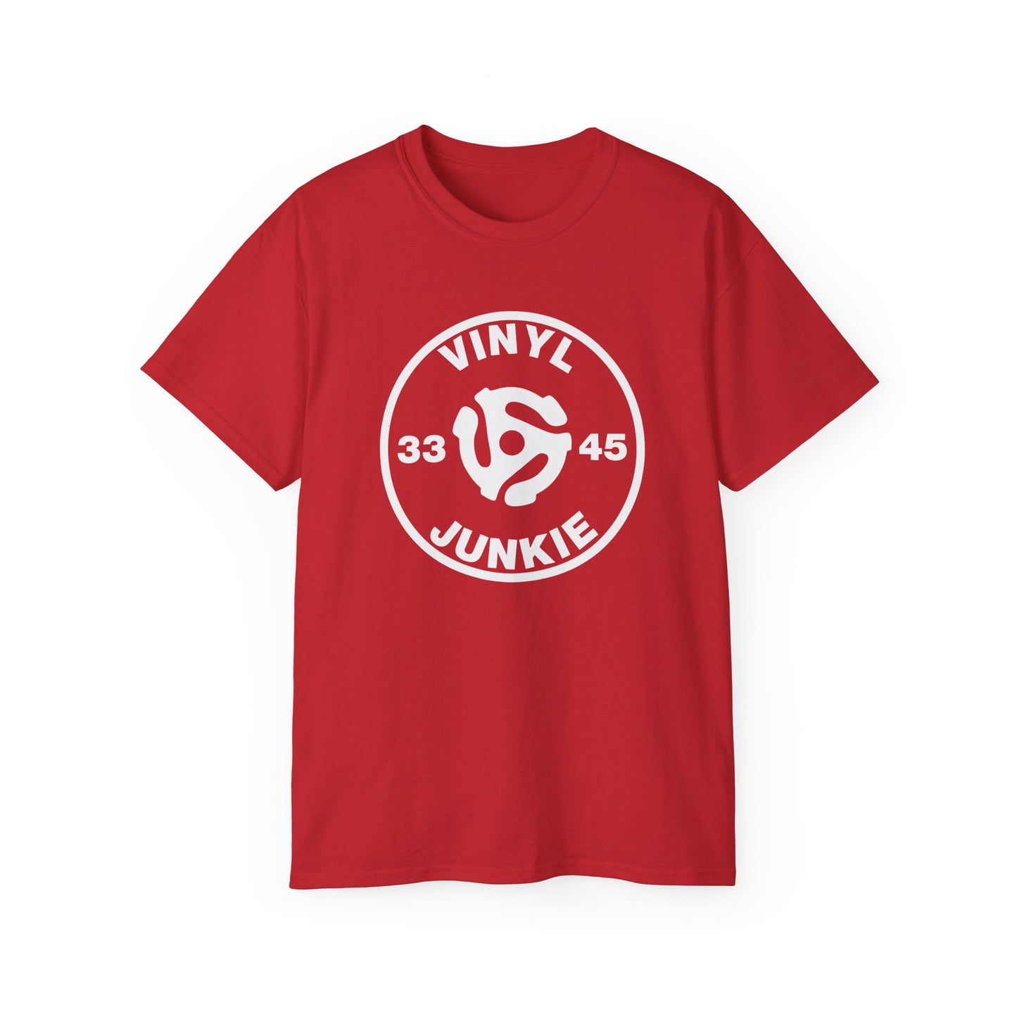 Vinyl Junkie 33 45 T Shirt Heavyweight | (ref: UK)