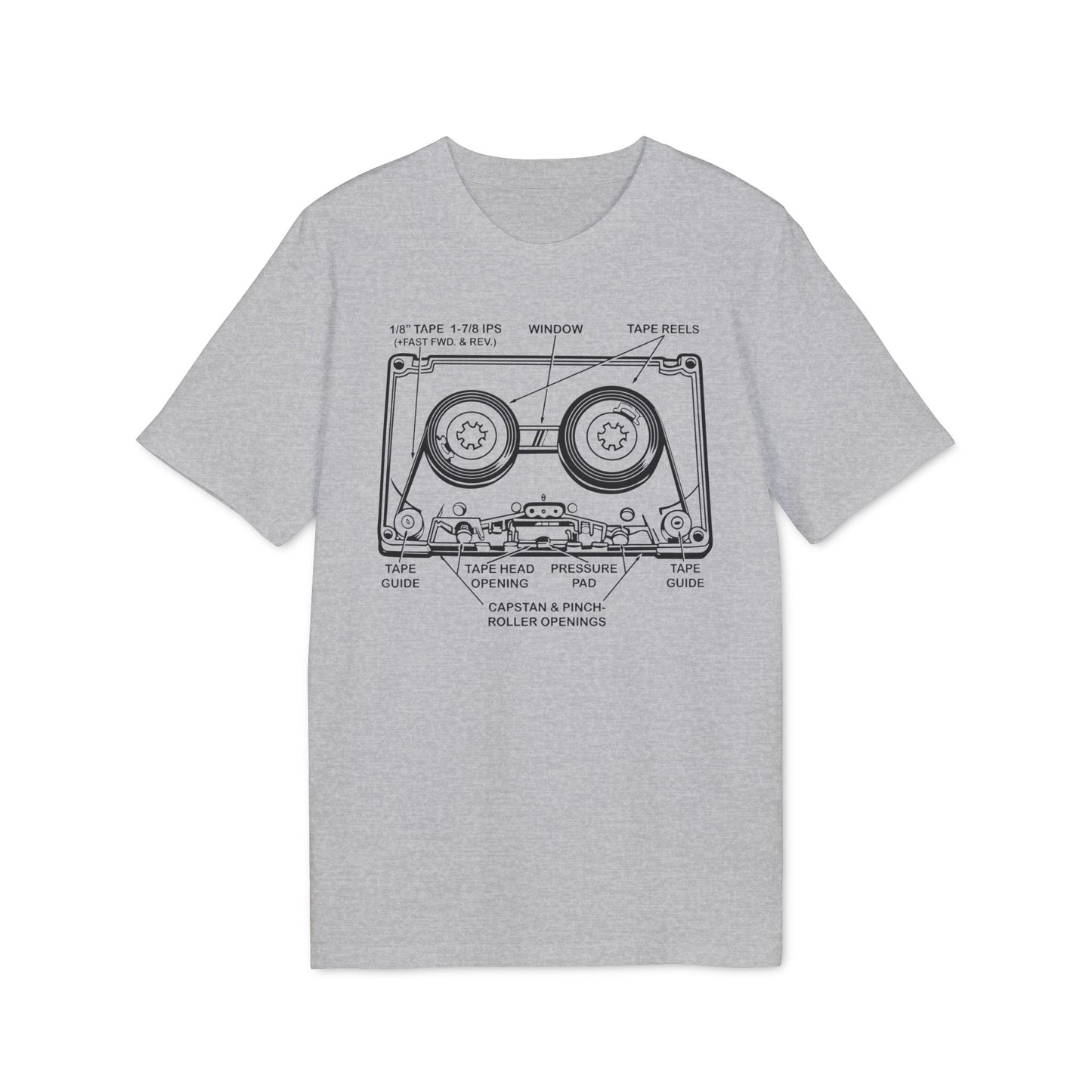 How It Works: Cassette Tape T Shirt (Premium Organic) | (ref: UK)