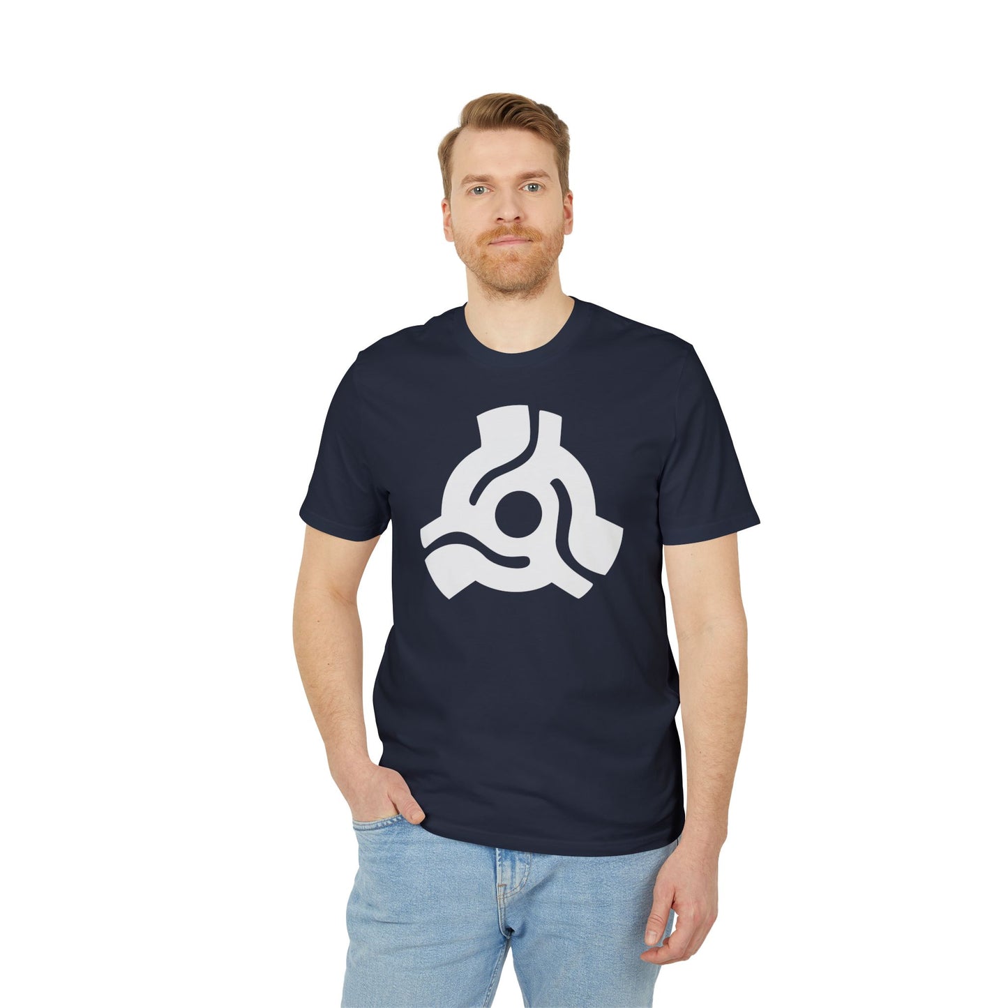 45 Record Adaptor T Shirt (Premium Organic) | (ref: UK)