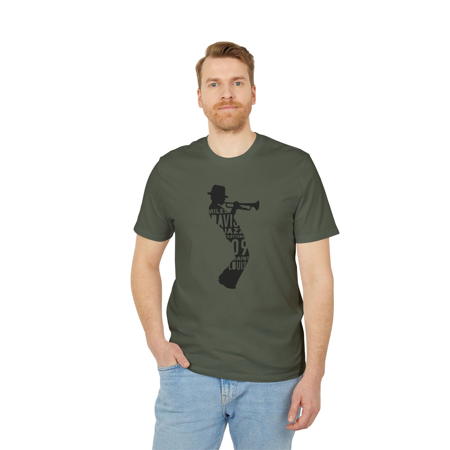 Miles Davis T Shirt (Premium Organic) | (ref: UK)  Design 2