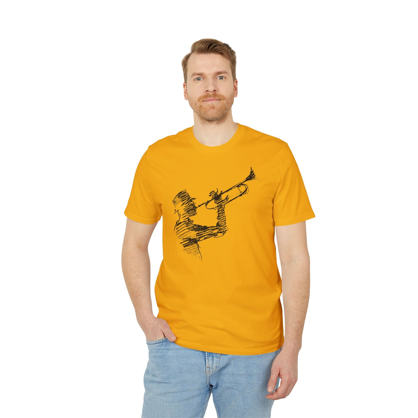 Trumpet Guy T Shirt (Premium Organic) | (ref: UK)