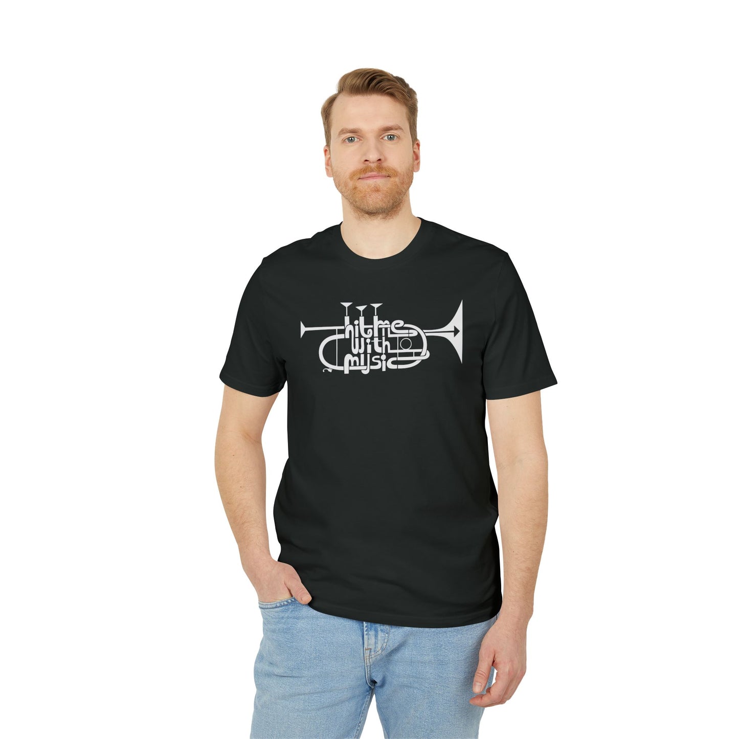 Hit Me With Music T Shirt (Premium Organic) | (ref: UK)