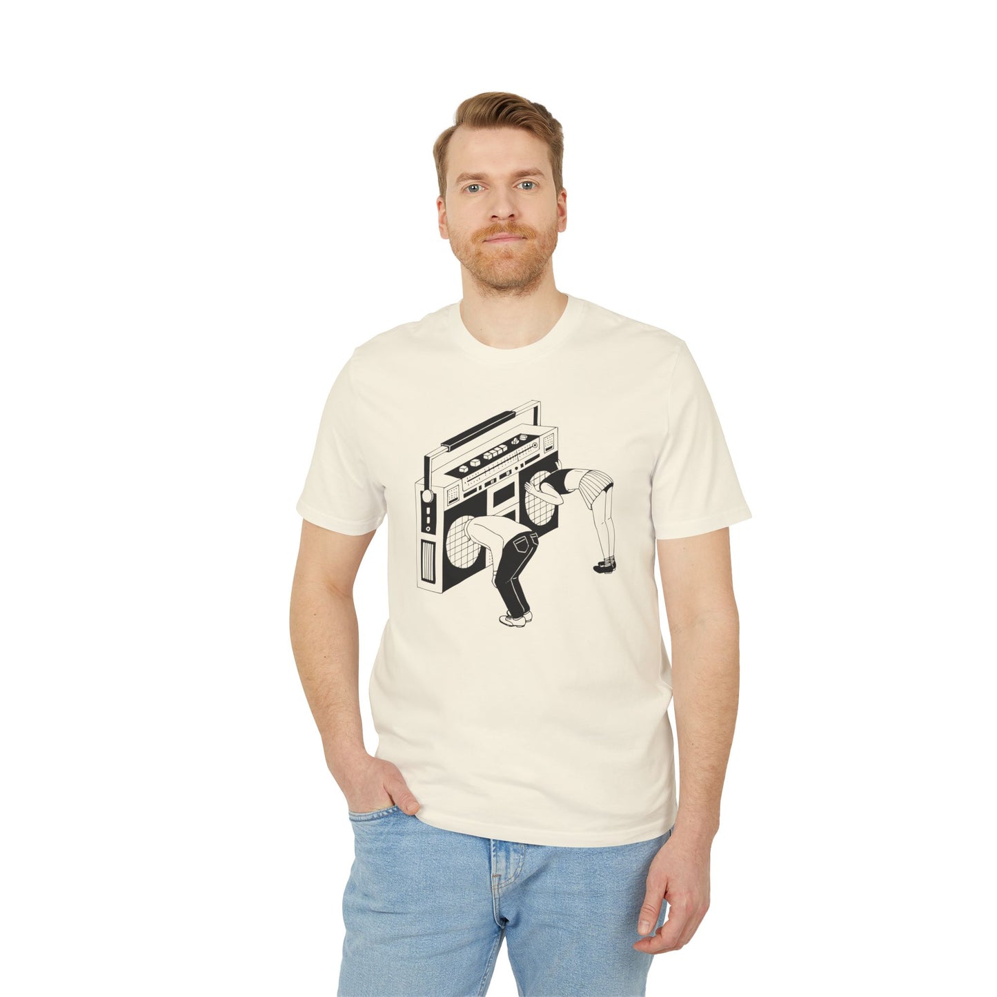 Ghetto Blaster T Shirt (Premium Organic) | (ref: UK)