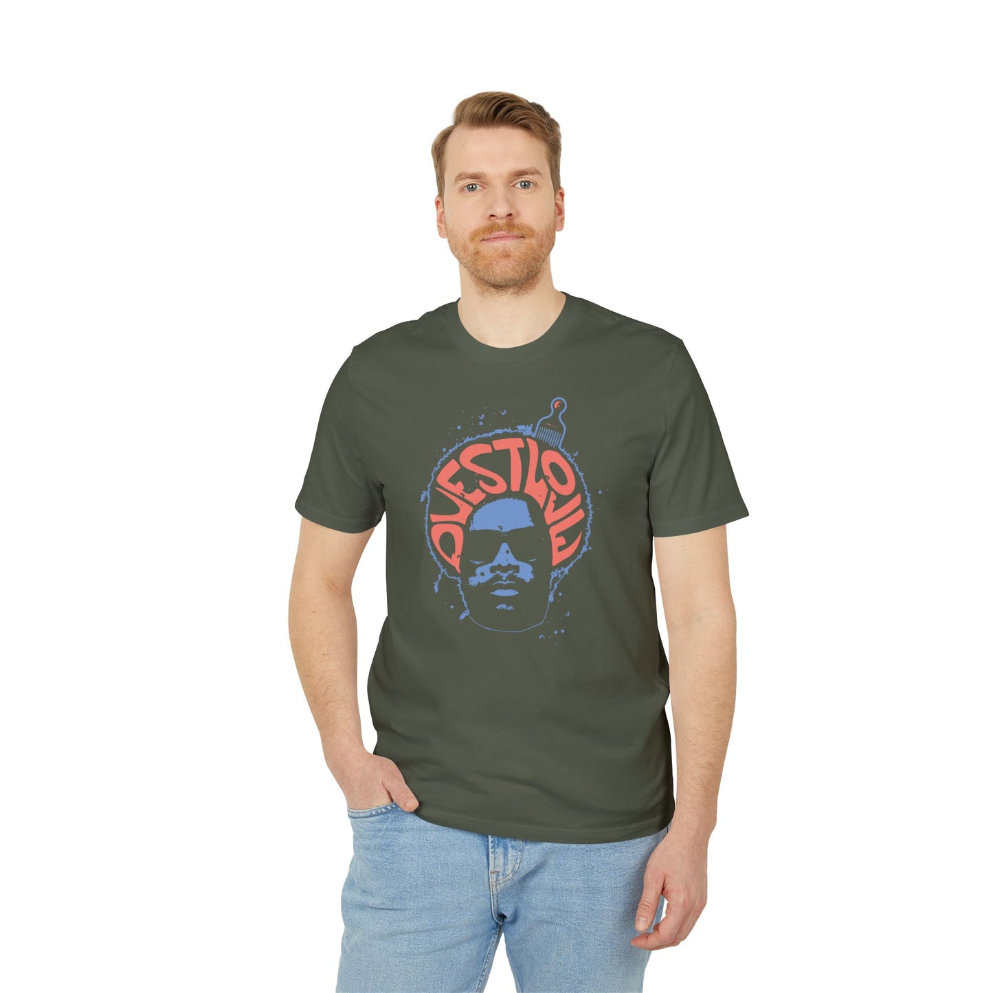 Questlove Afro T Shirt (Premium Organic) | (ref: UK)