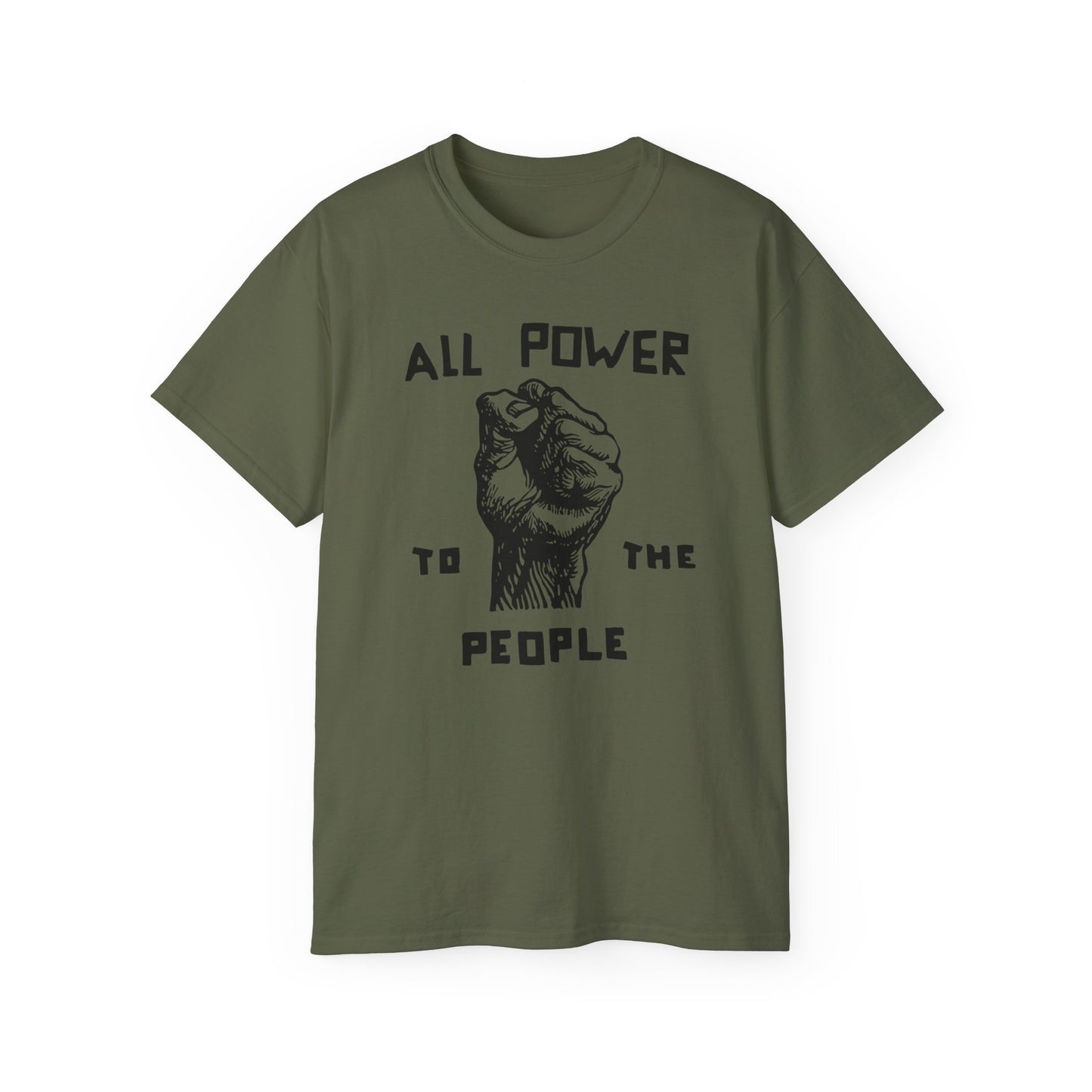 All Power To The People T Shirt Heavyweight | (ref: UK)