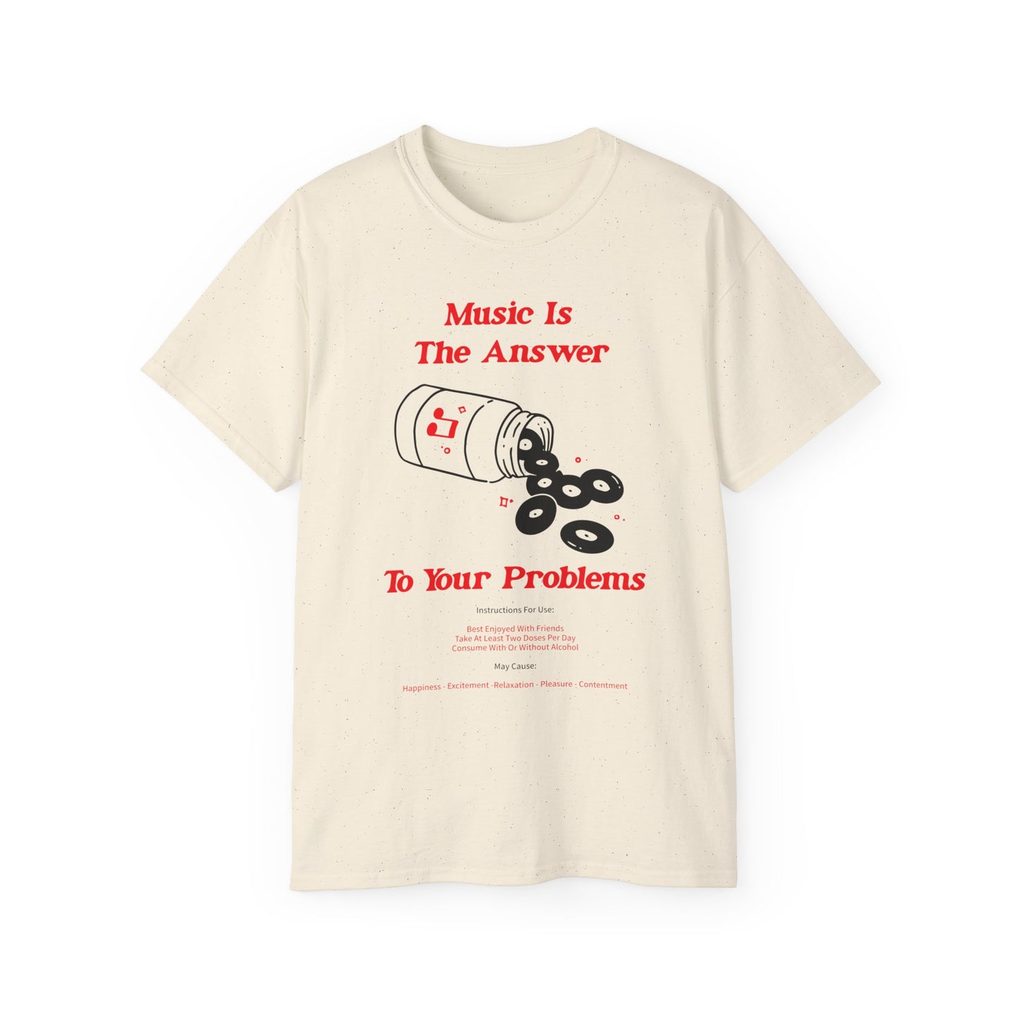 Music Is The Answer T Shirt Heavyweight | (ref: UK)