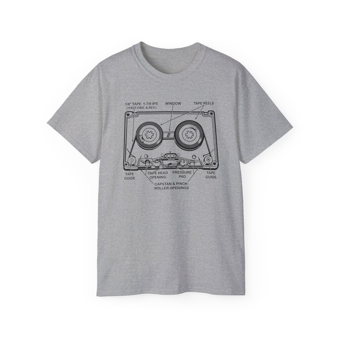 How Does A Cassette Tape Work? T Shirt Heavyweight | (ref: UK)