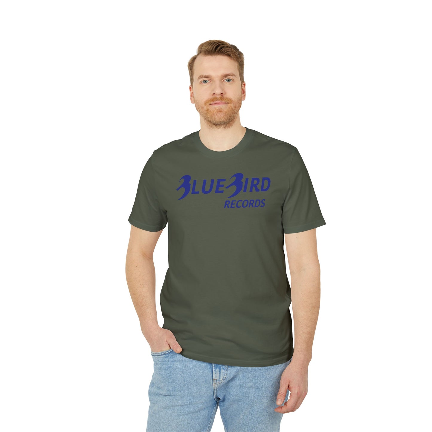 Blue Bird Records T Shirt (Premium Organic) | (ref: UK)