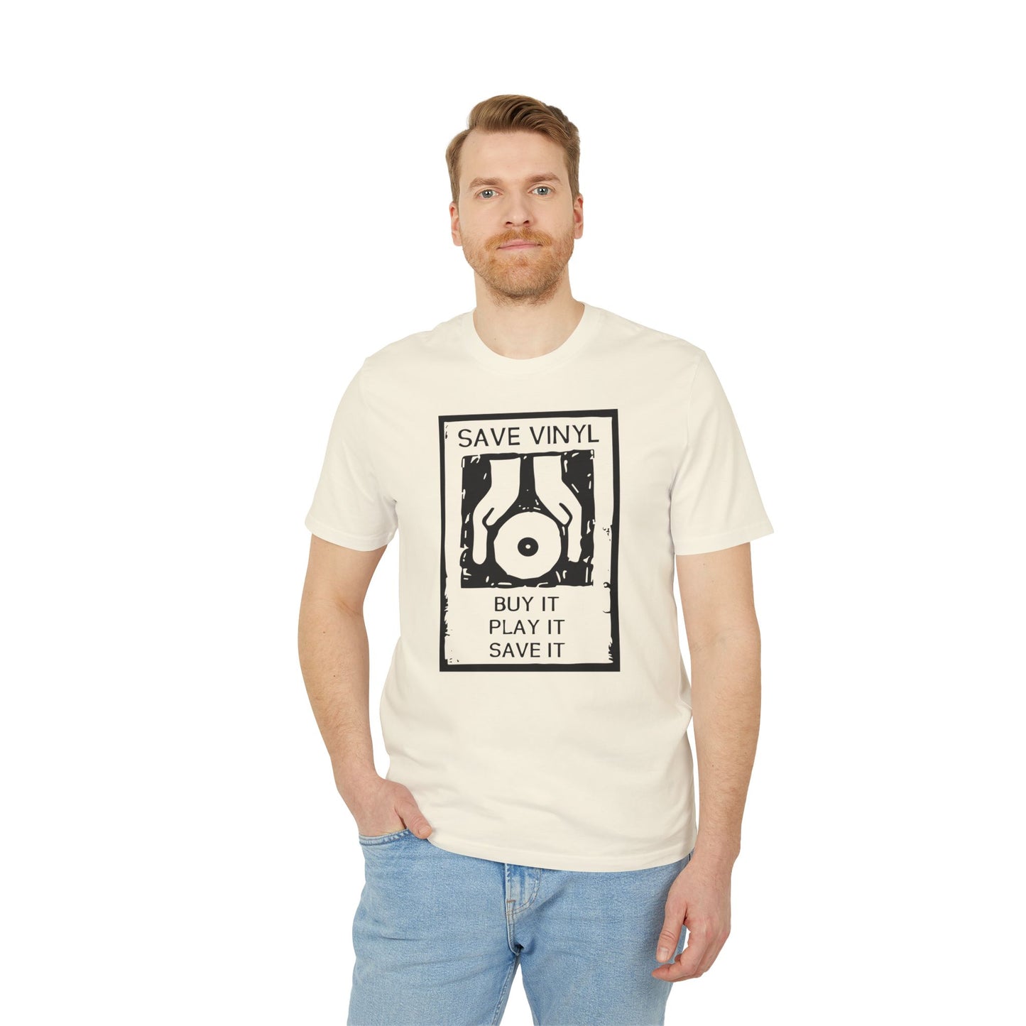 Save The Vinyl T Shirt (Premium Organic) | (ref: UK)