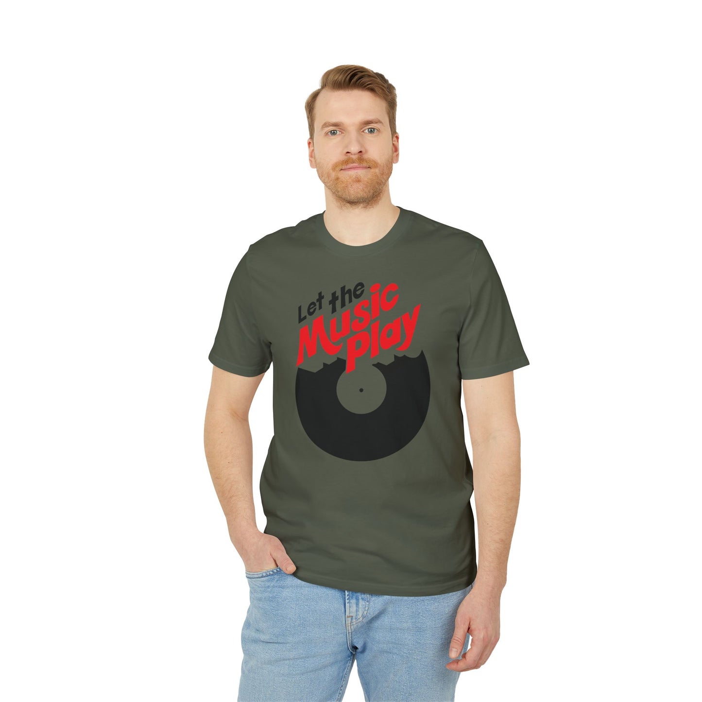 Let The Music Play T Shirt (Premium Organic) | (ref: UK)