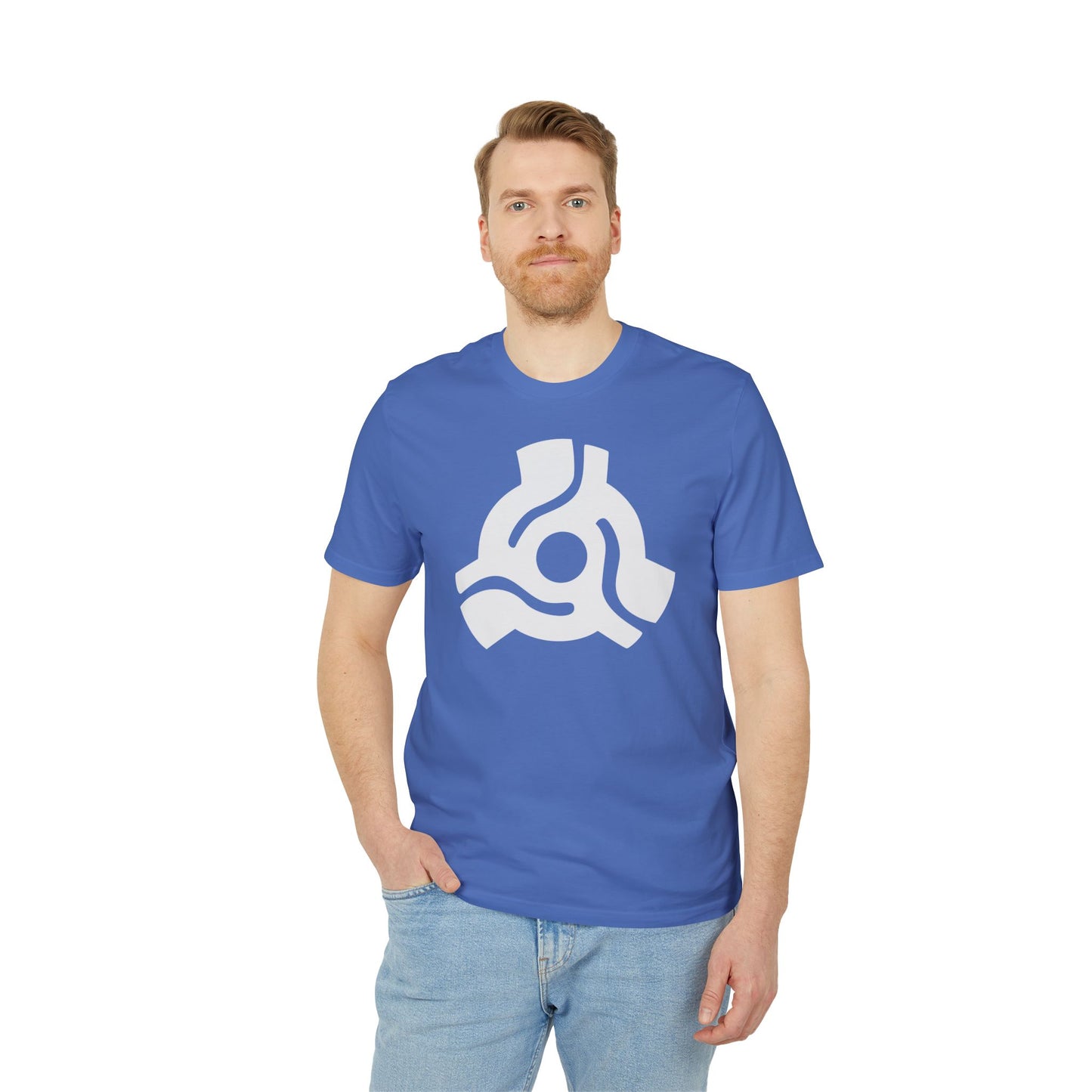 45 Record Adaptor T Shirt (Premium Organic) | (ref: UK)