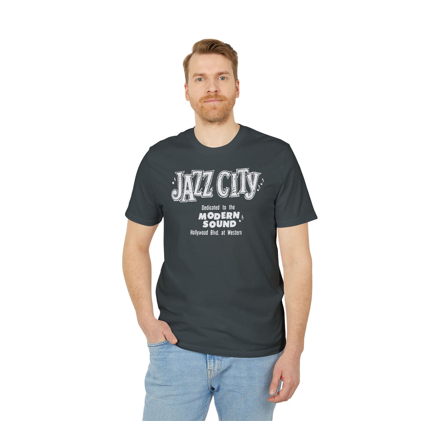 Jazz City T Shirt (Premium Organic) | (ref: UK)  LA Jazz Club