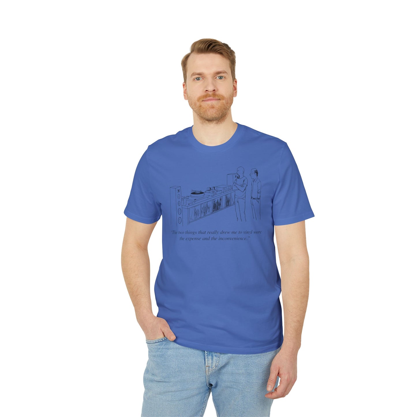 Vinyl Inconvenience T Shirt (Premium Organic) | (ref: UK)