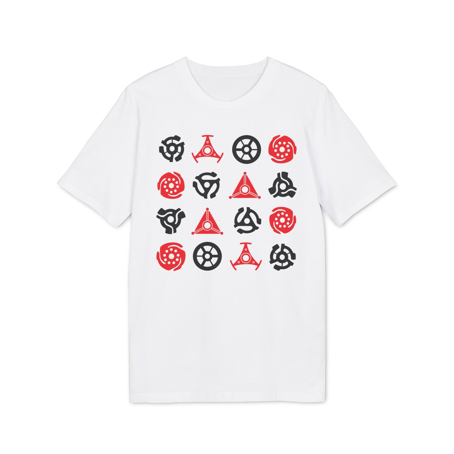 16 Record Adaptors T Shirt (Premium Organic) | (ref: UK)