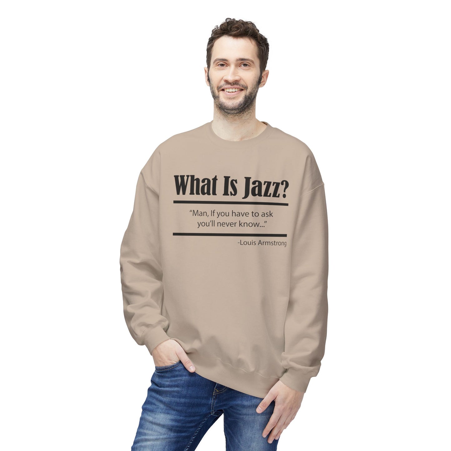 What Is Jazz? Louie Armstrong Sweatshirt | (ref: UK)