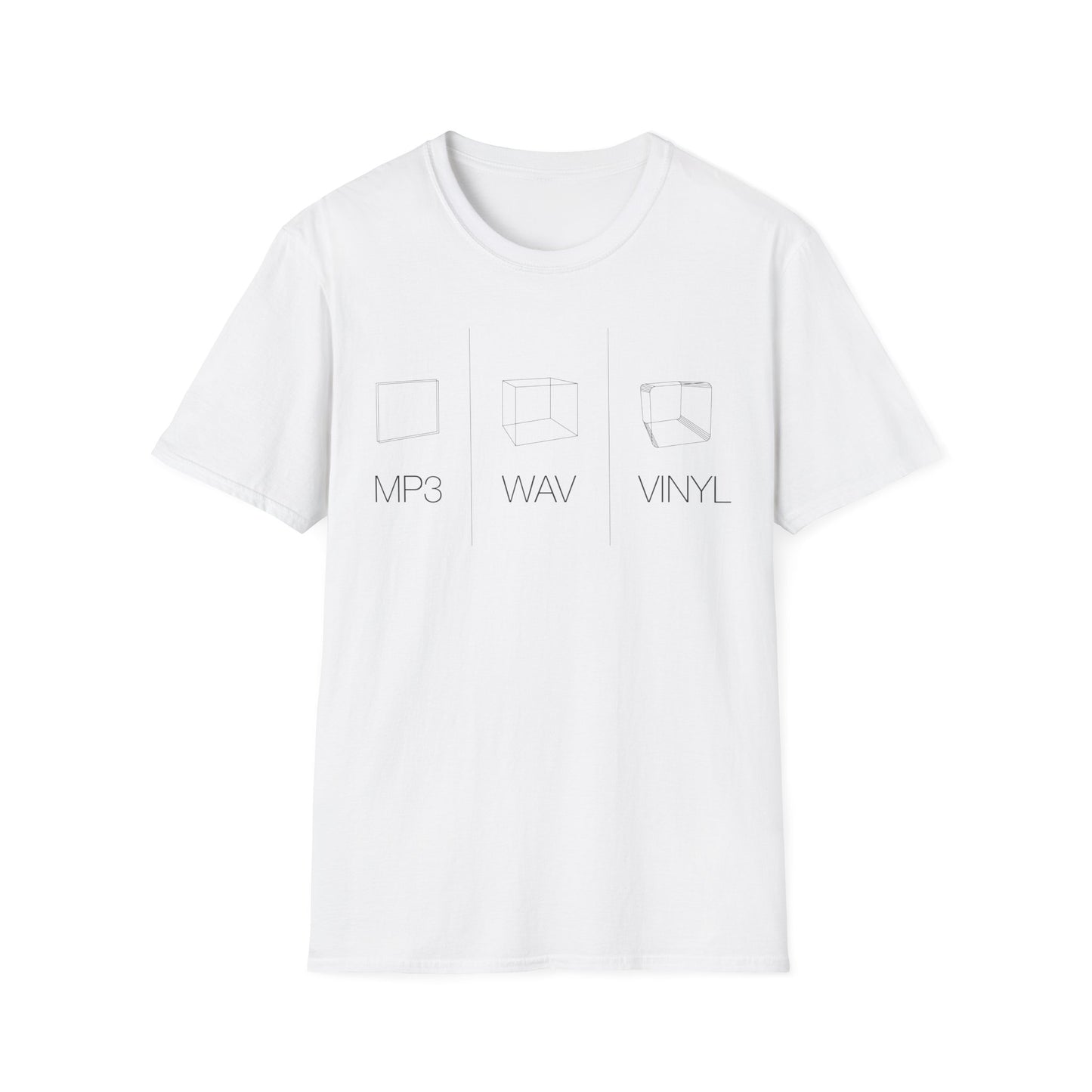 MP3 WAV VINYL T Shirt | (ref: UK)