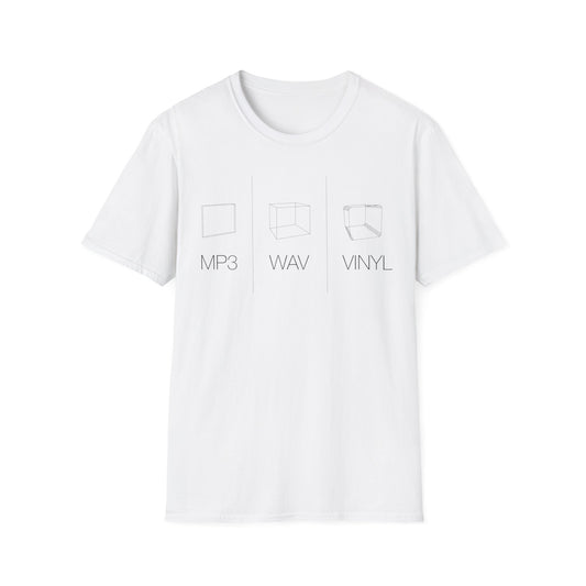 MP3 WAV VINYL T Shirt | (ref: UK)