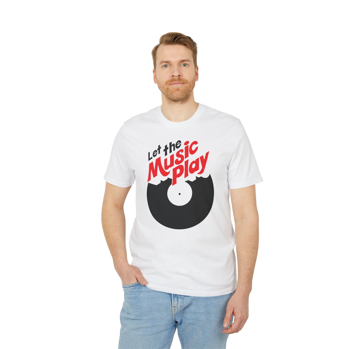 Let The Music Play T Shirt (Premium Organic) | (ref: UK)