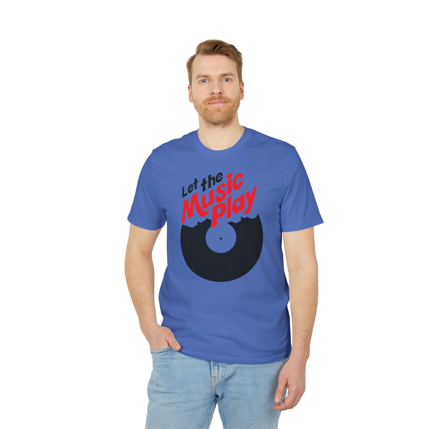 Let The Music Play T Shirt (Premium Organic) | (ref: UK)