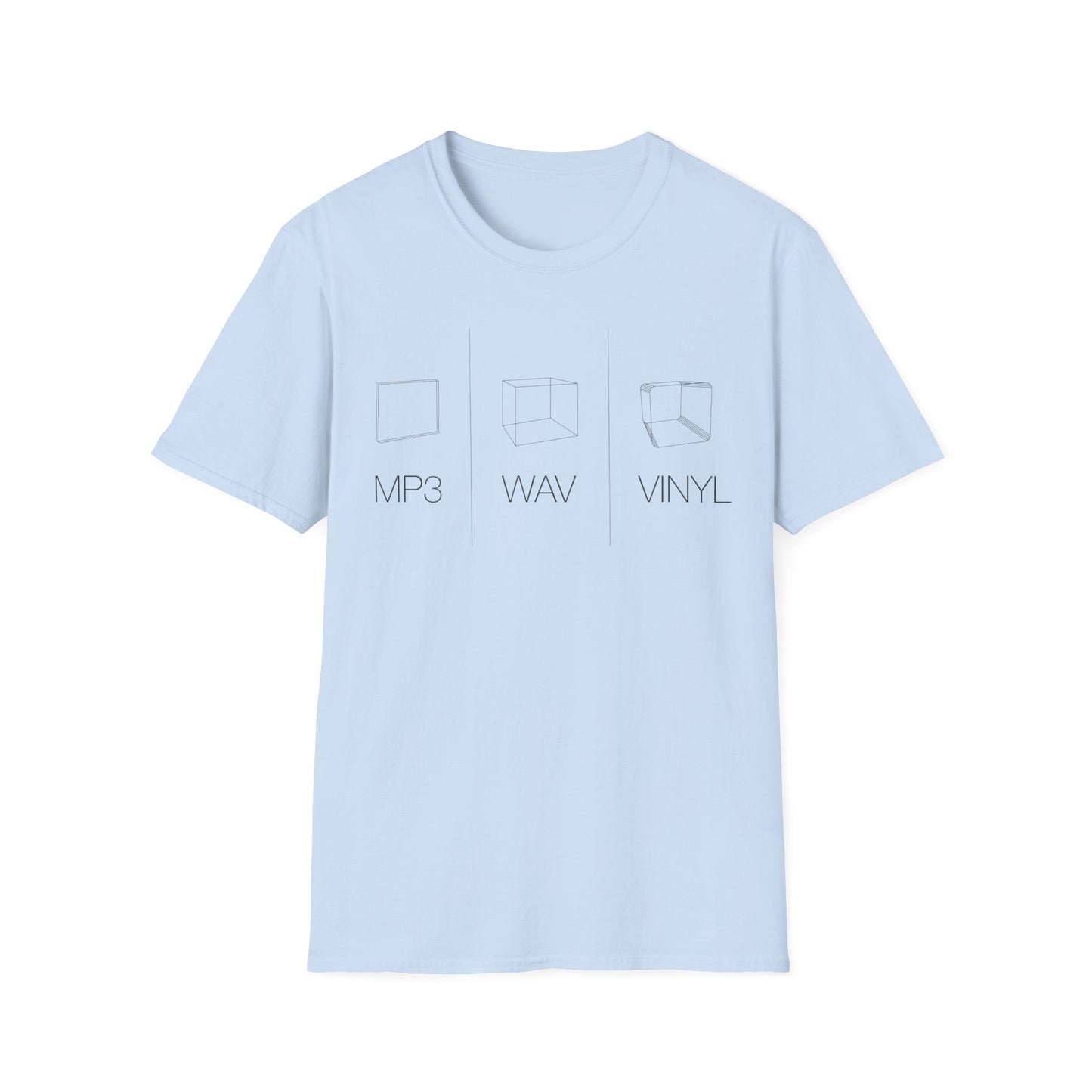 MP3 WAV VINYL T Shirt | (ref: UK)