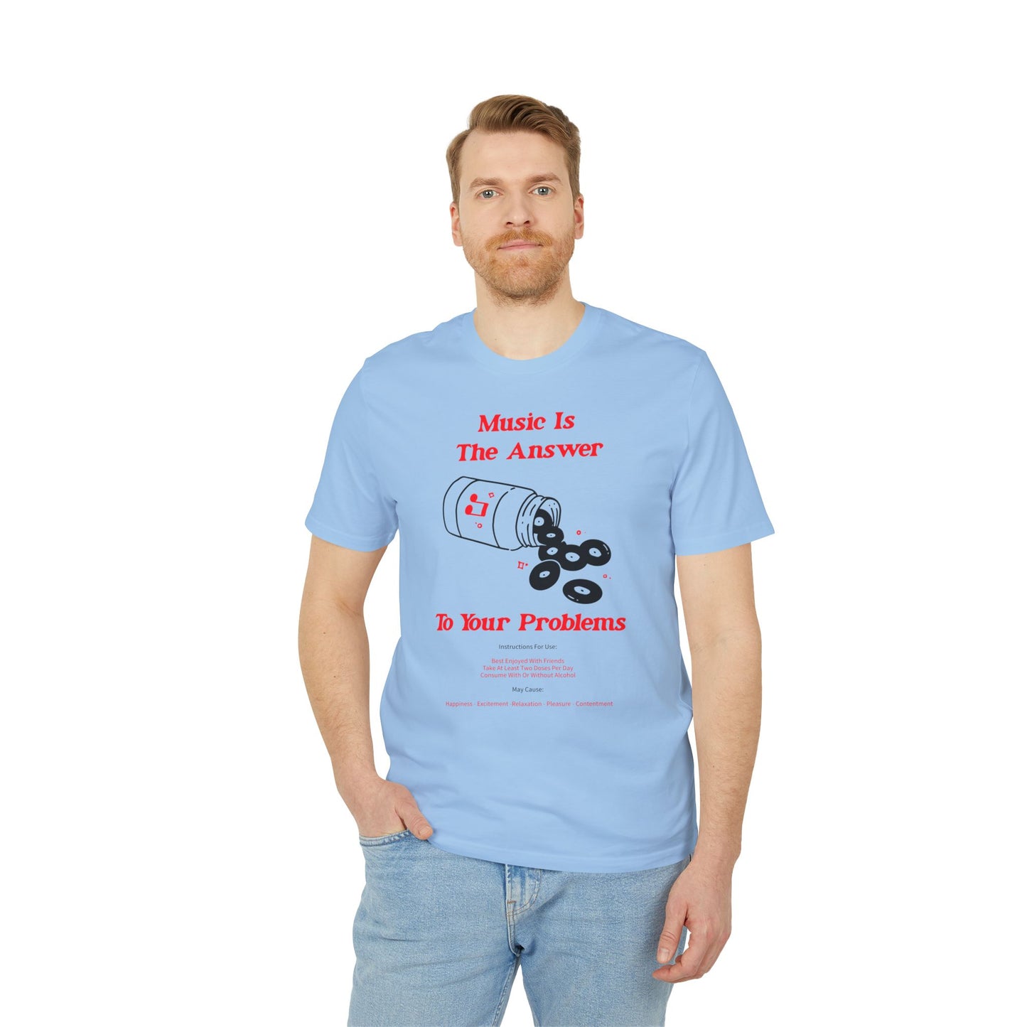 Music Is The Answer T Shirt (Premium Organic) | (ref: UK)