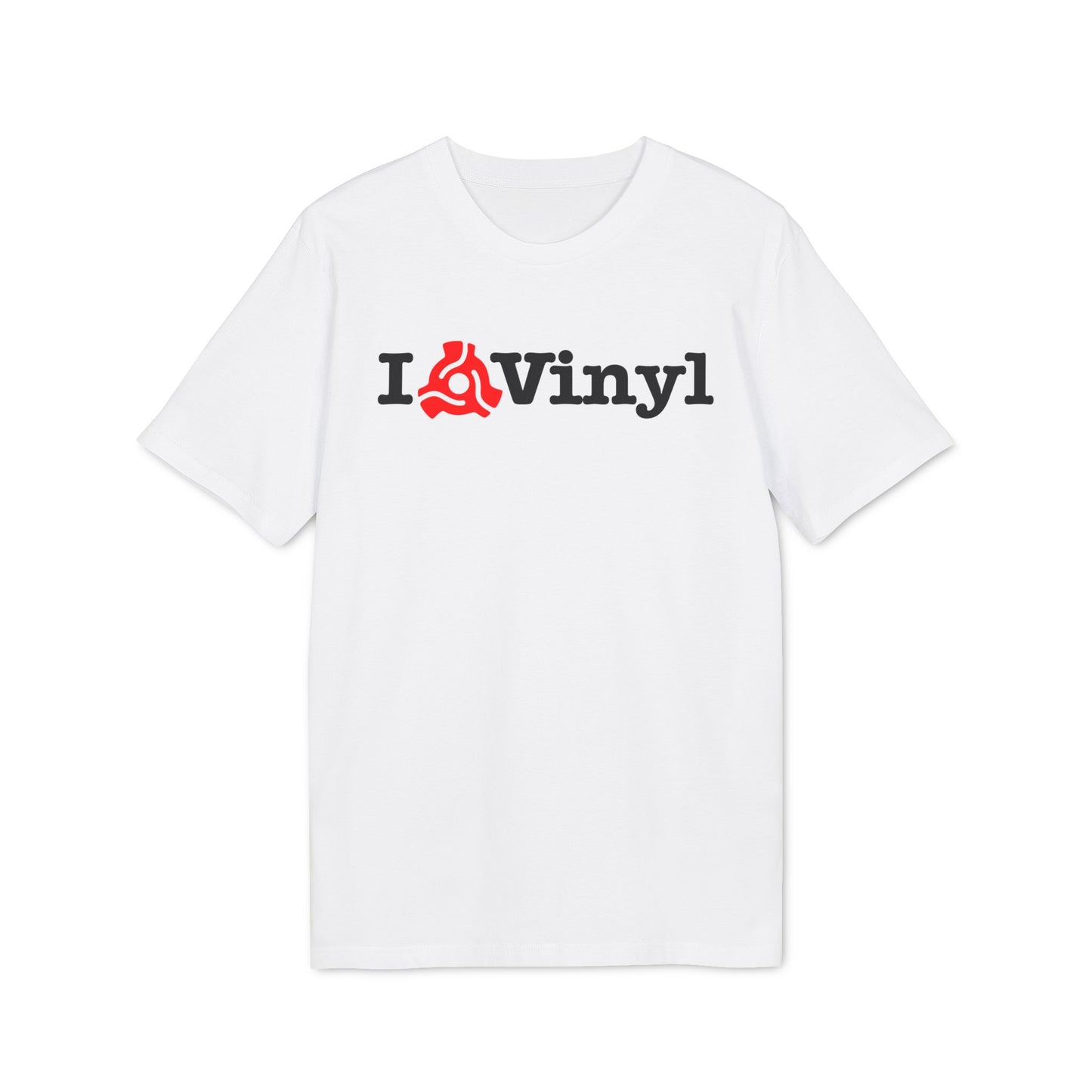 I Love Vinyl T Shirt (Premium Organic) | (ref: UK)