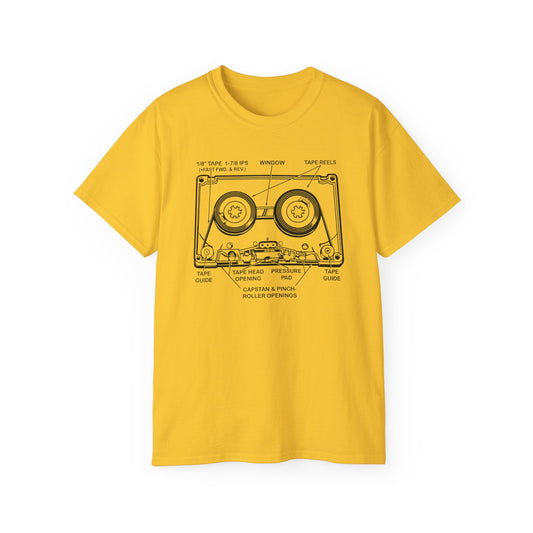 How Does A Cassette Tape Work? T Shirt Heavyweight | (ref: UK)