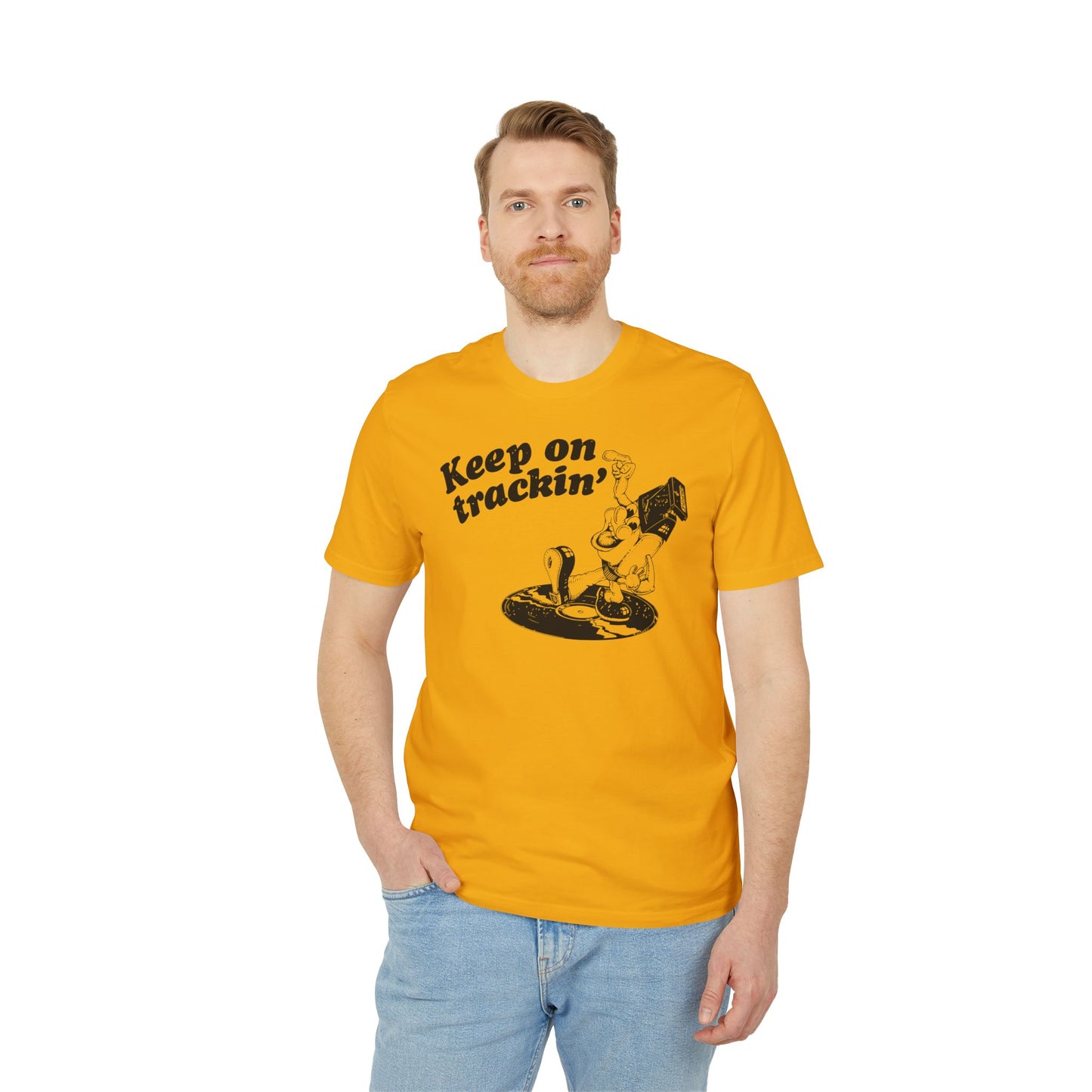 Keep On Tracking T Shirt (Premium Organic) | (ref: UK)