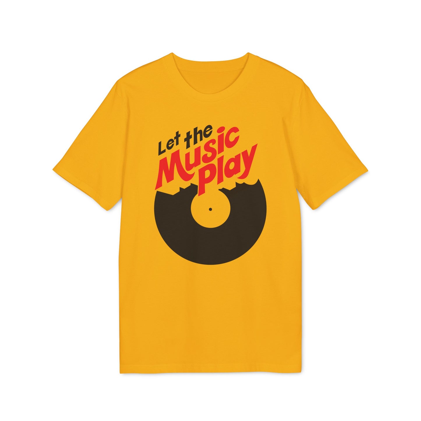 Let The Music Play T Shirt (Premium Organic) | (ref: UK)