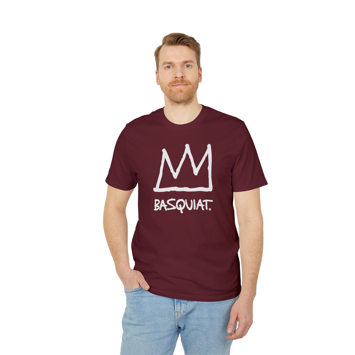 Jean Michel Basquiat Crown Logo T Shirt (Premium Organic) | (ref: UK)