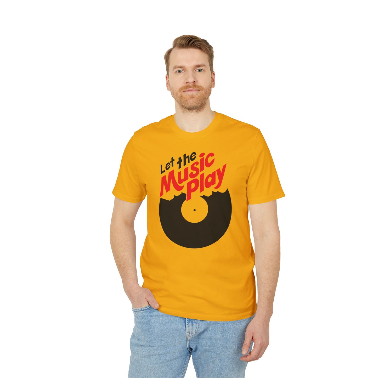 Let The Music Play T Shirt (Premium Organic) | (ref: UK)