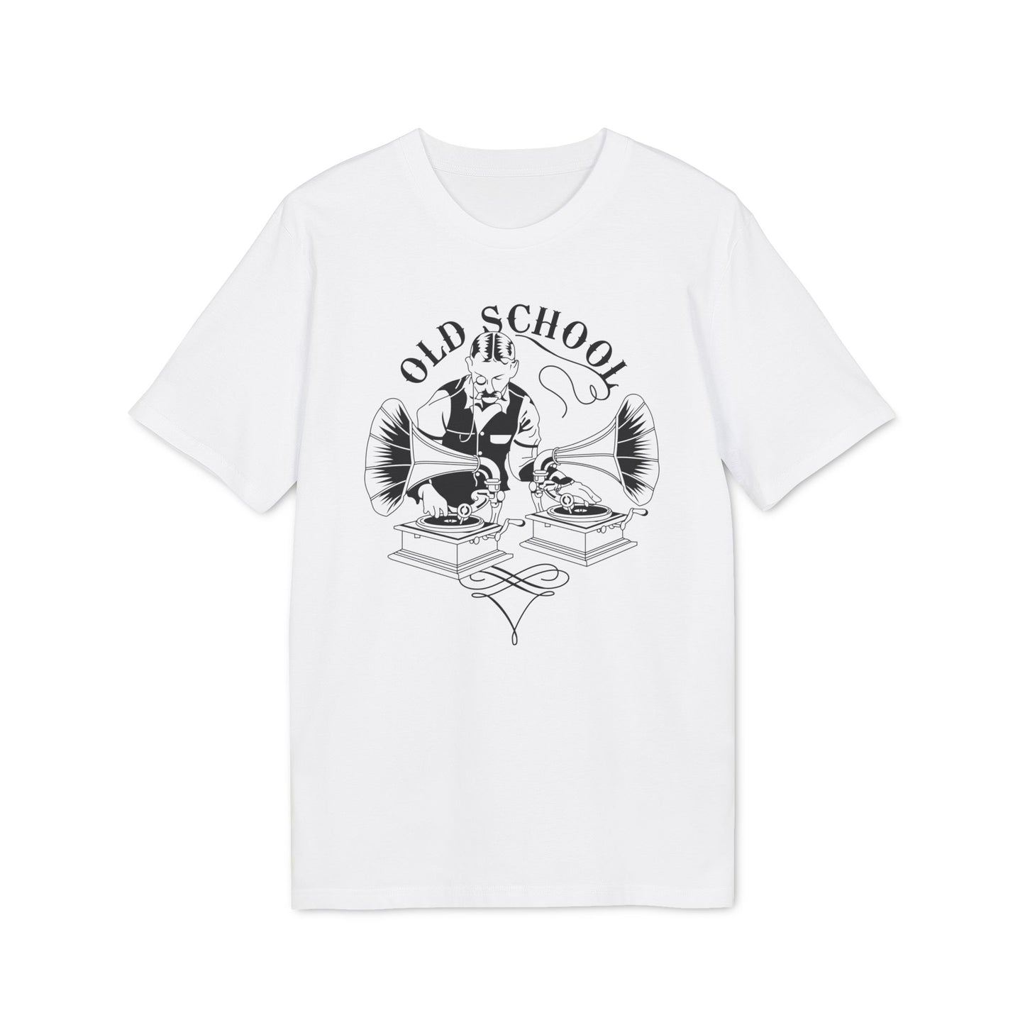 Old School DJ T Shirt (Premium Organic) | (ref: UK)