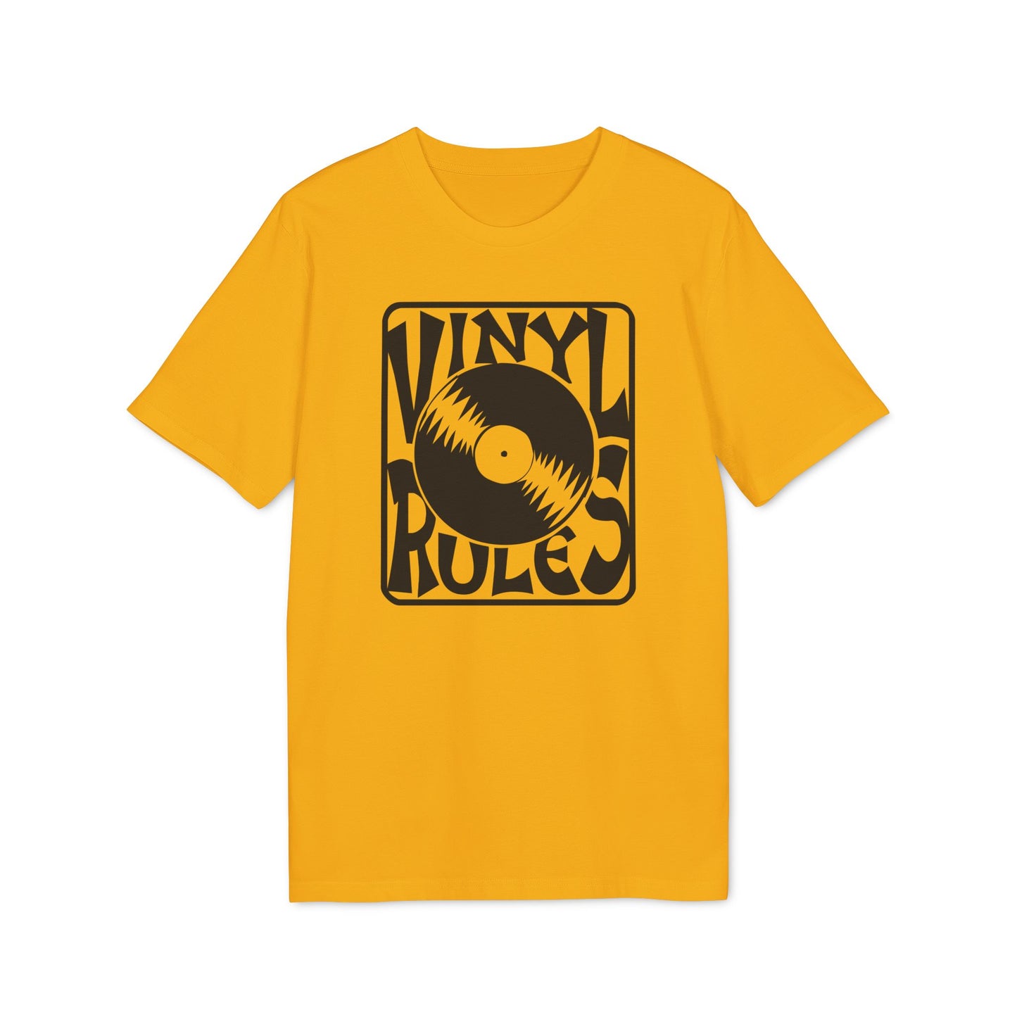 Vinyl Rules T Shirt (Premium Organic) | (ref: UK)