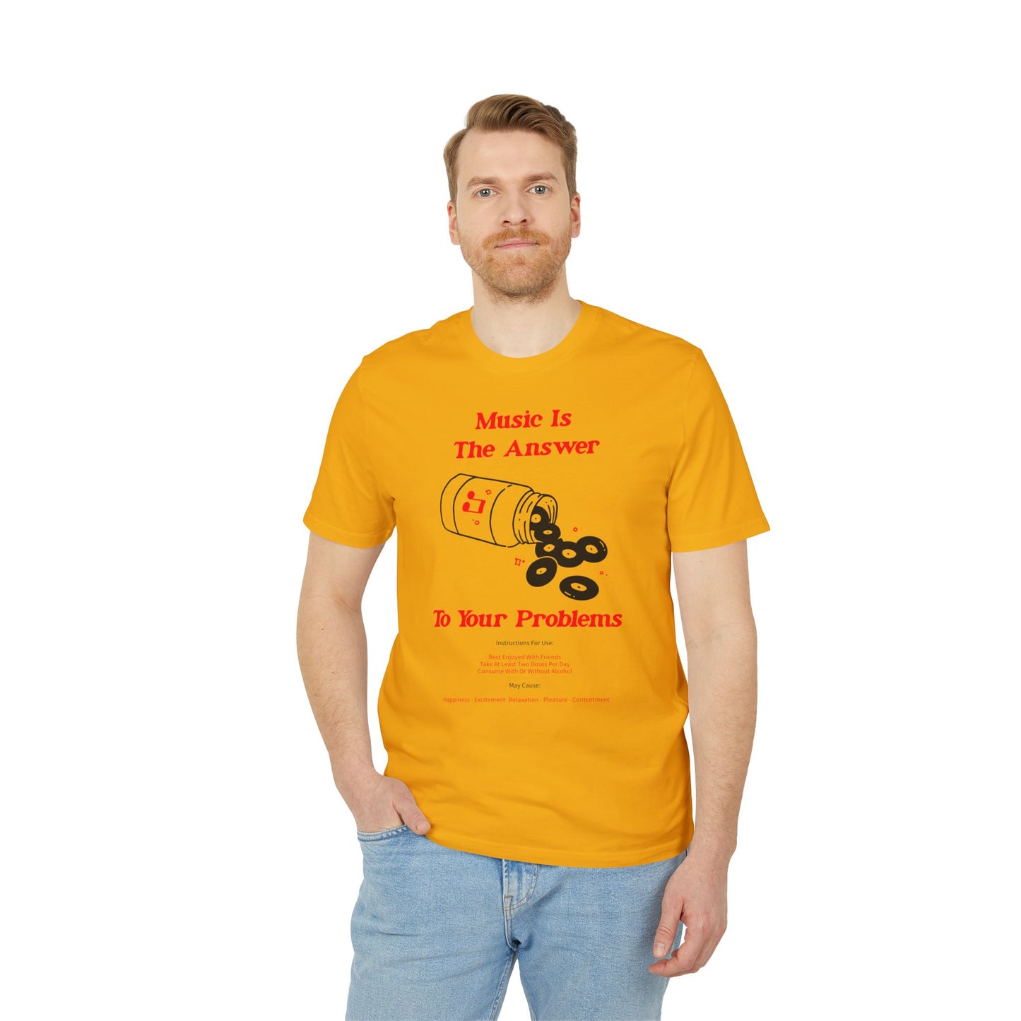 Music Is The Answer T Shirt (Premium Organic) | (ref: UK)