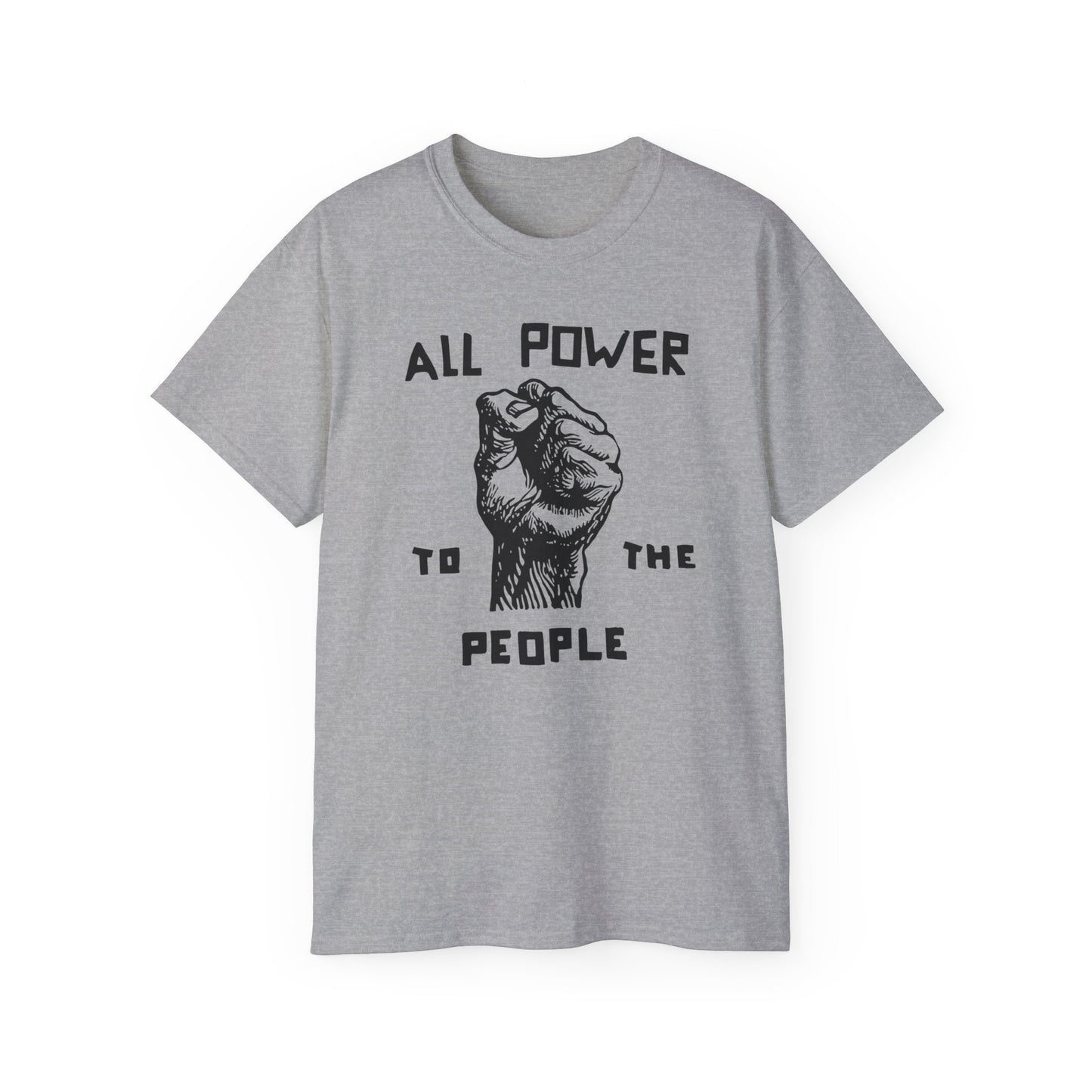 All Power To The People T Shirt Heavyweight | (ref: UK)