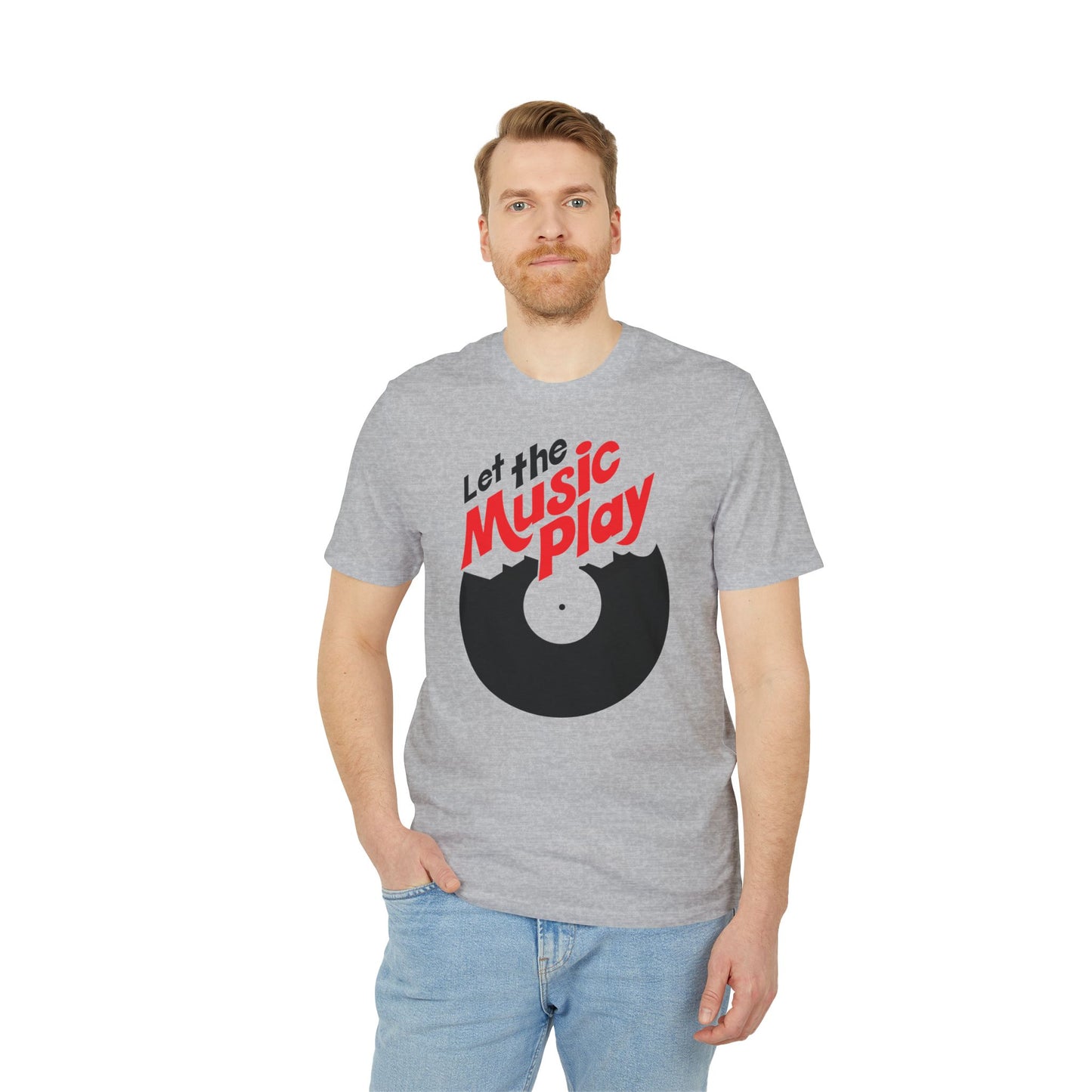 Let The Music Play T Shirt (Premium Organic) | (ref: UK)