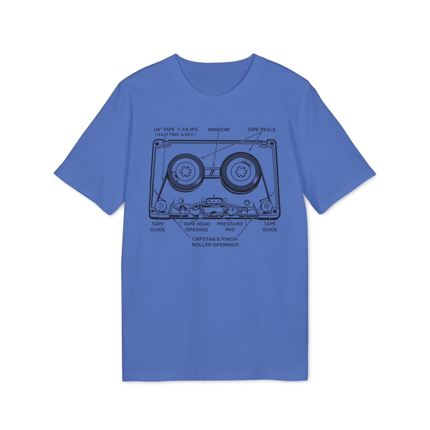 How It Works: Cassette Tape T Shirt (Premium Organic) | (ref: UK)