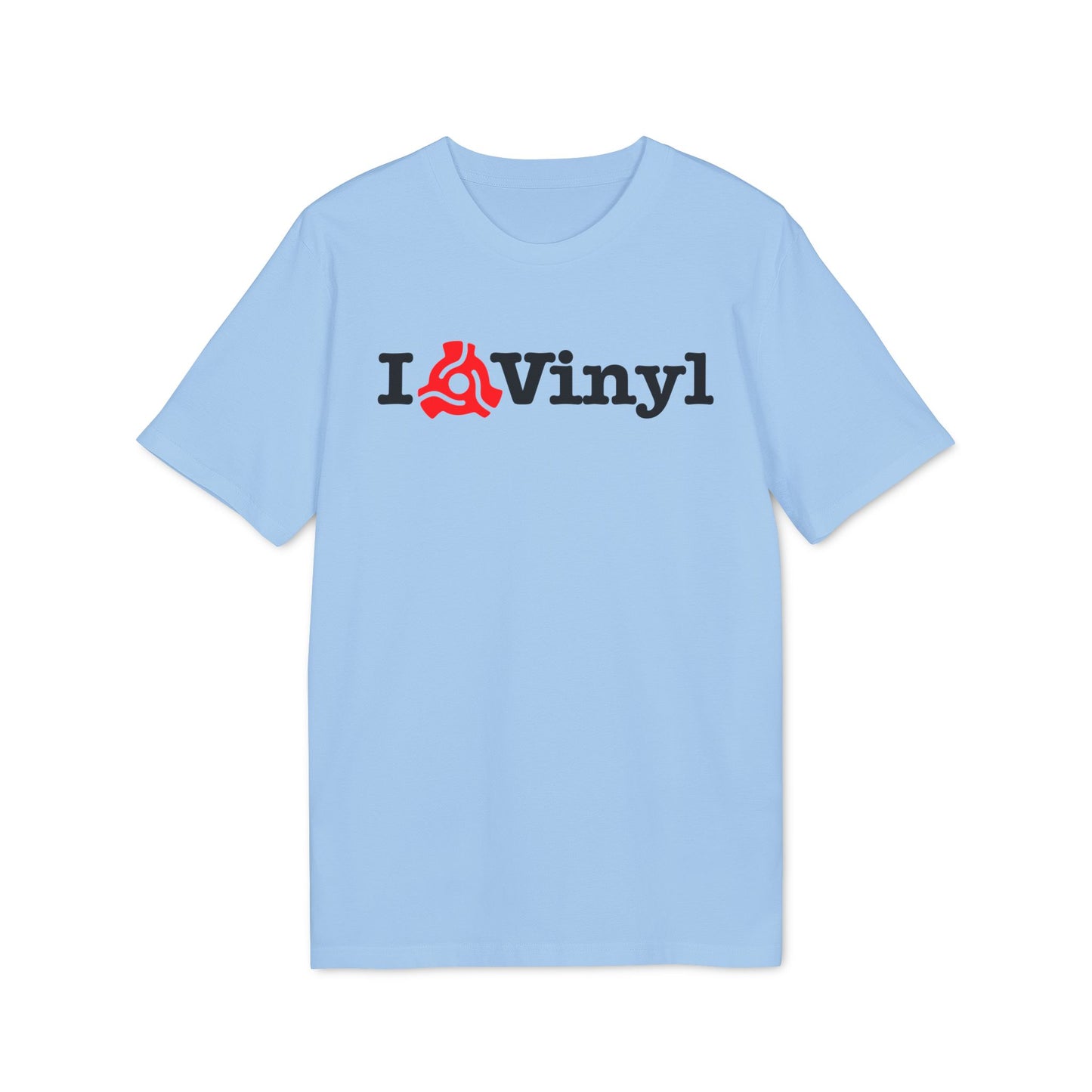 I Love Vinyl T Shirt (Premium Organic) | (ref: UK)