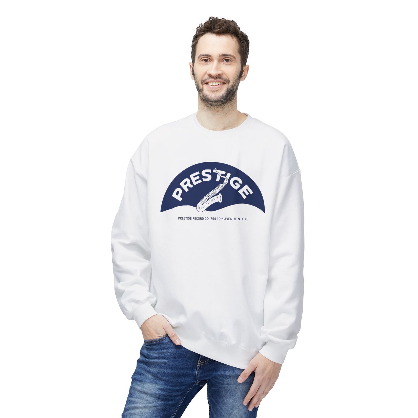 Prestige Records Sweatshirt | (ref: UK) Saxophone Design