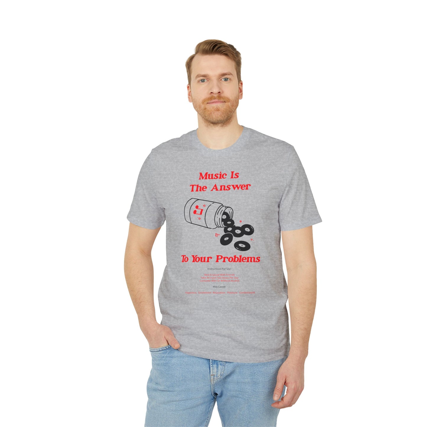 Music Is The Answer T Shirt (Premium Organic) | (ref: UK)