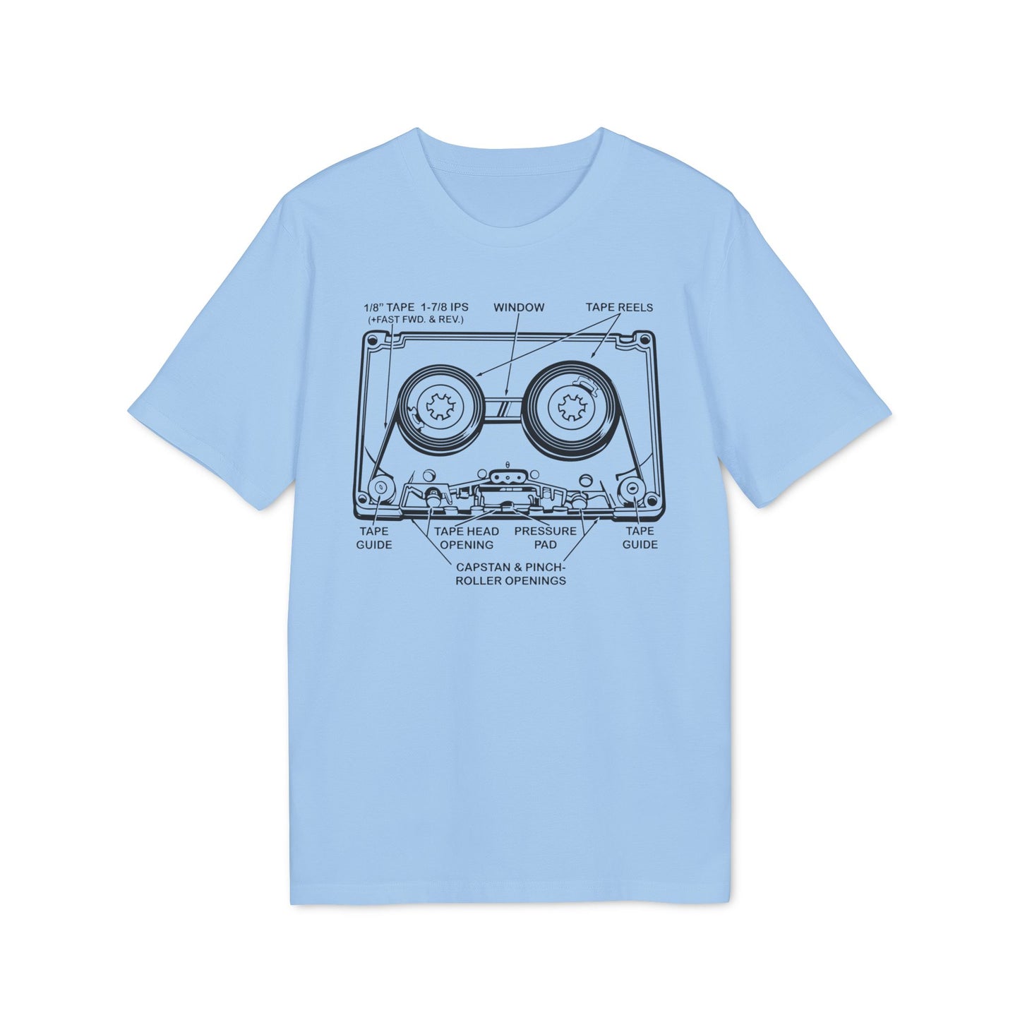 How It Works: Cassette Tape T Shirt (Premium Organic) | (ref: UK)