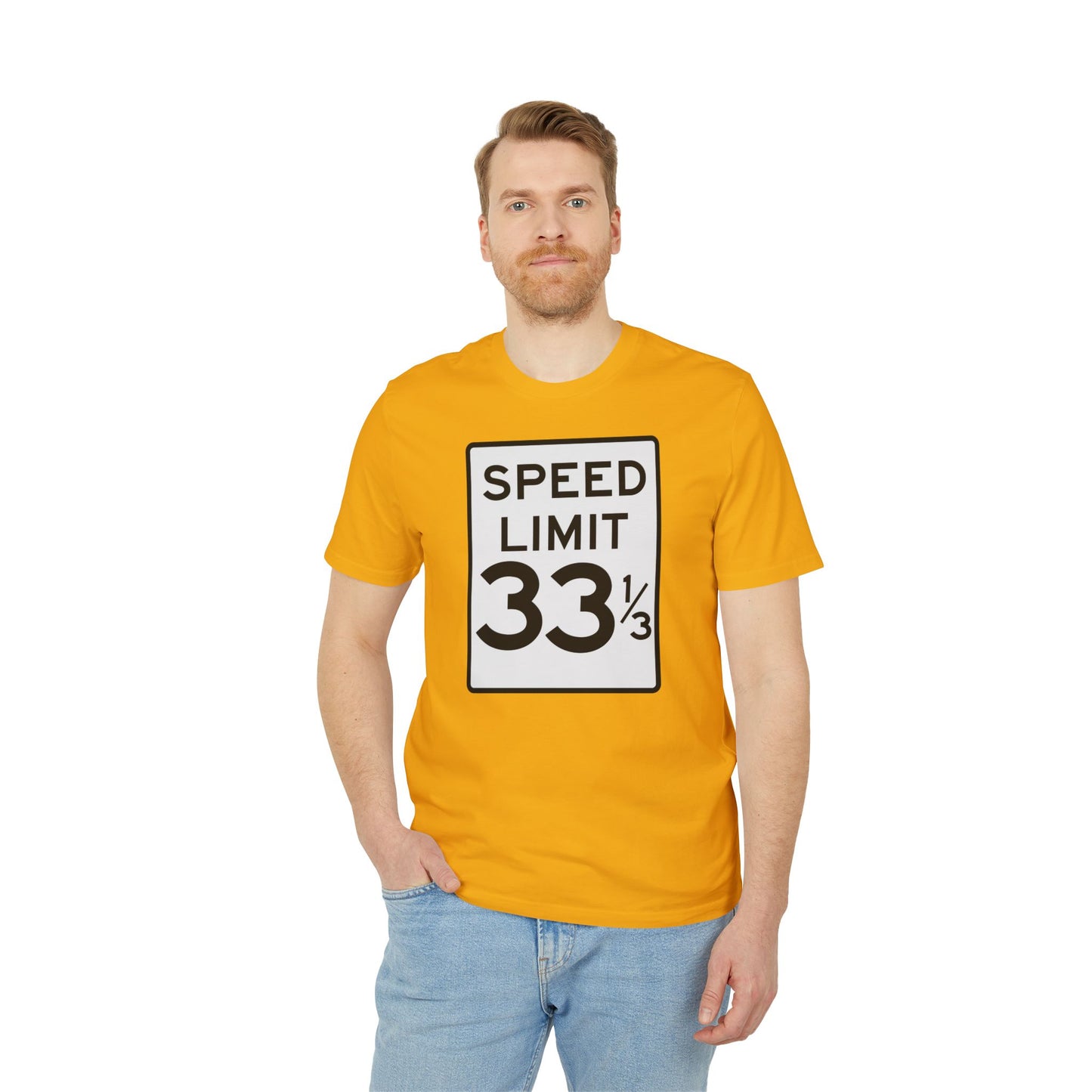 Speed Limit 33 RPM T Shirt (Premium Organic) | (ref: UK)