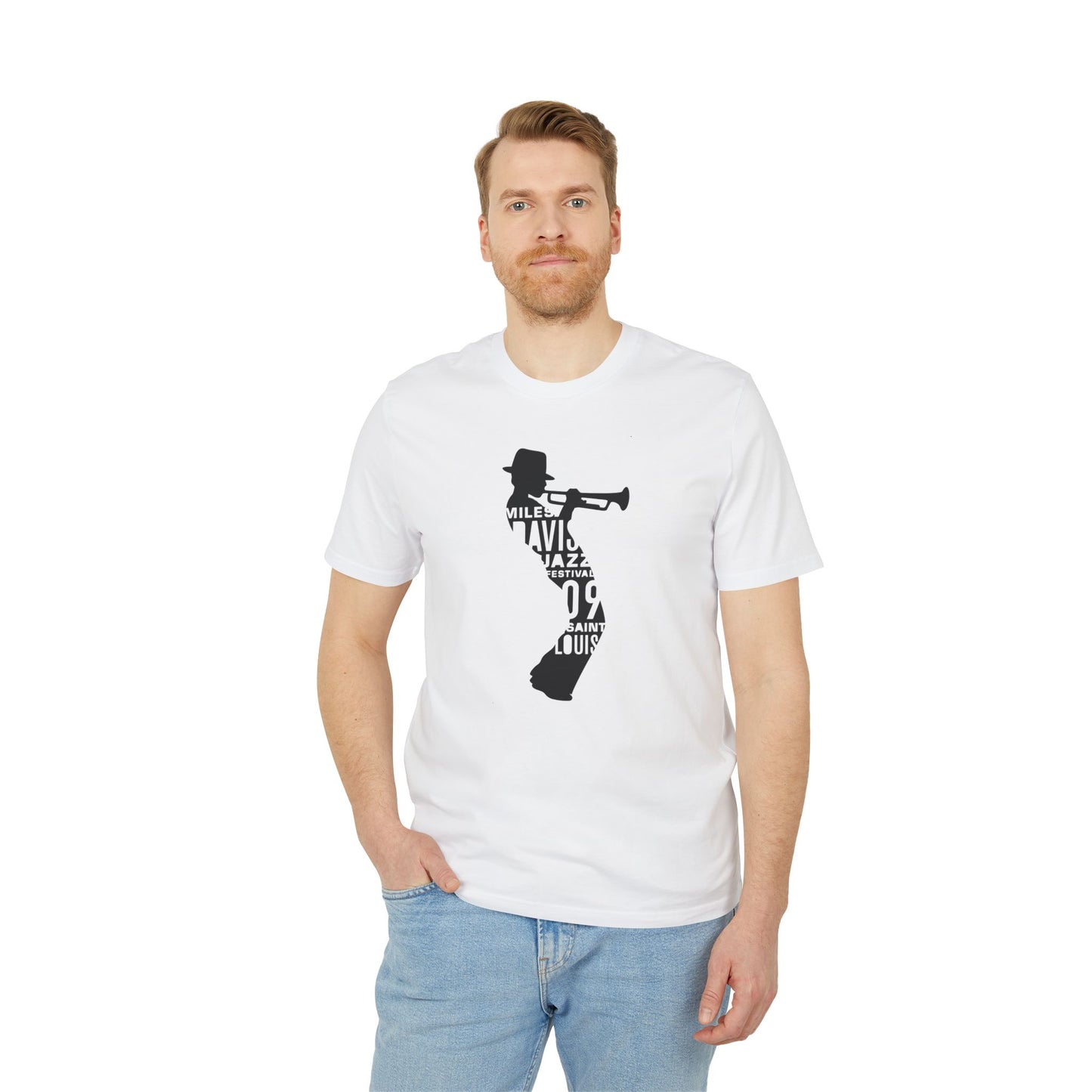 Miles Davis T Shirt (Premium Organic) | (ref: UK)  Design 2