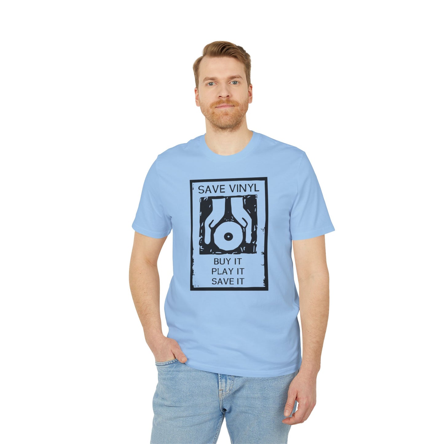 Save The Vinyl T Shirt (Premium Organic) | (ref: UK)