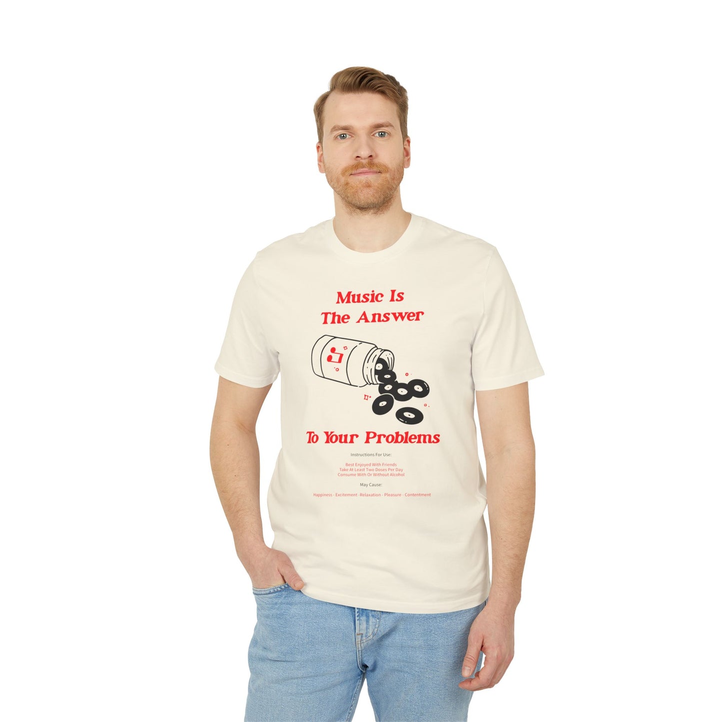 Music Is The Answer T Shirt (Premium Organic) | (ref: UK)