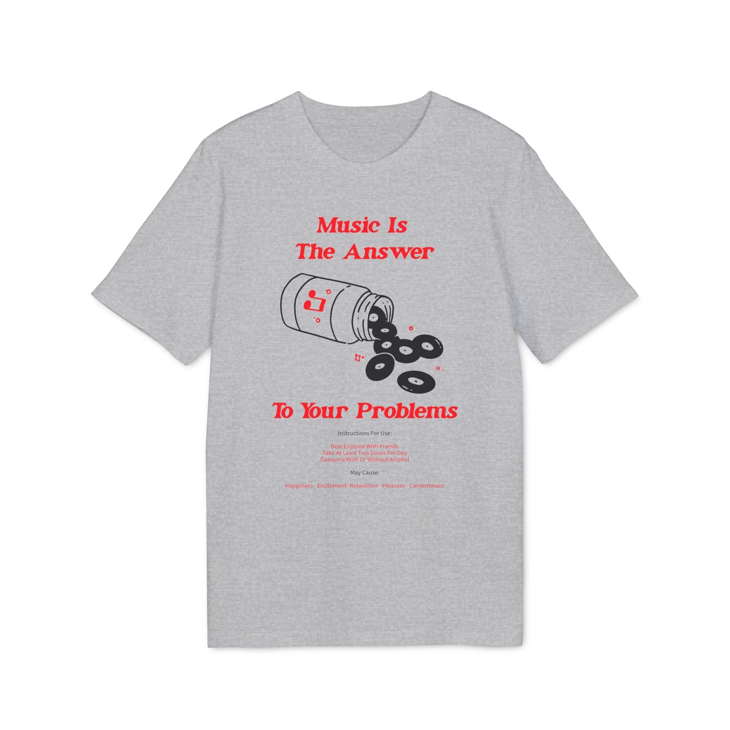 Music Is The Answer T Shirt (Premium Organic) | (ref: UK)